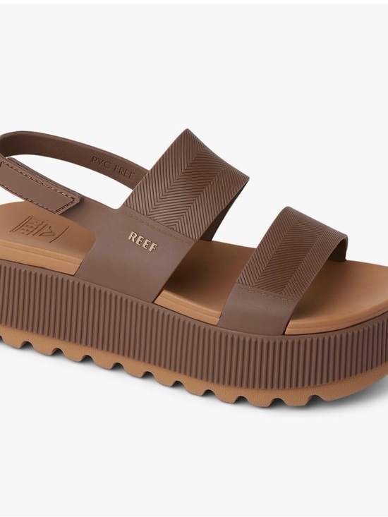 Reef Shoes - Reef Brown Chunky Platform Slide Sandal - Reef